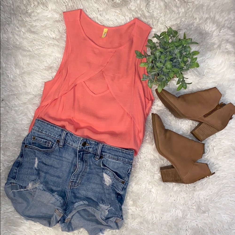 FREE PEOPLE | Coral Blouse